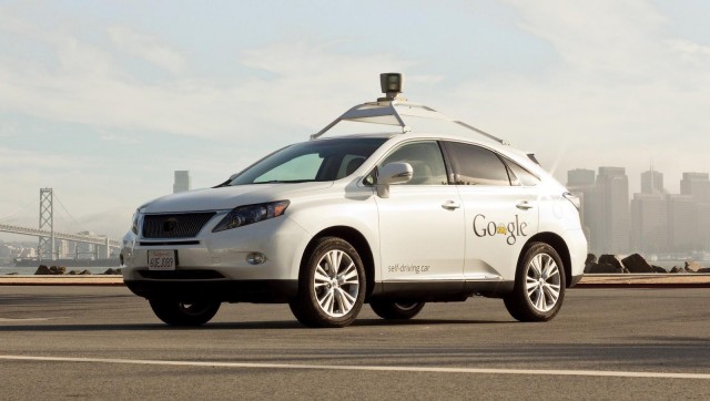 A Google self-driving car.