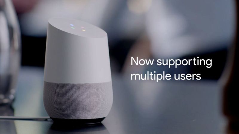 Google Home can now tell users apart just by their voice