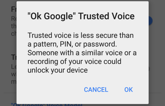 My voice is my passport: Android gets a “Trusted Voice” smart lock